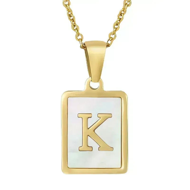 Madre Perla Initial Necklace