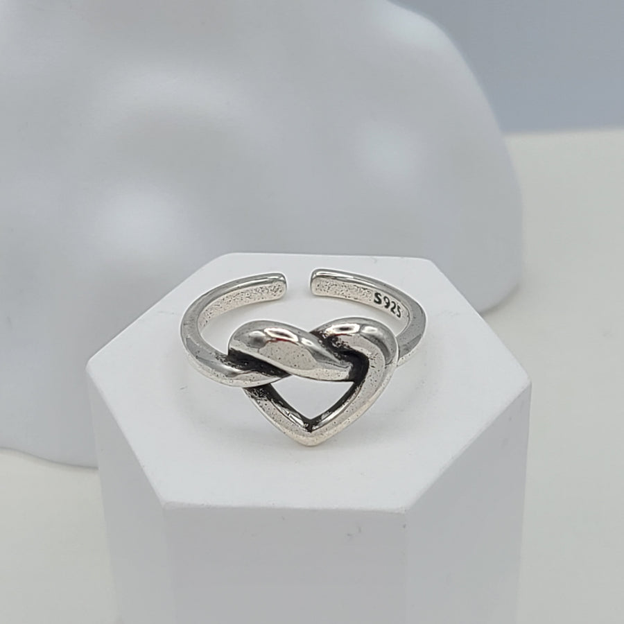 Tied Heart Ring