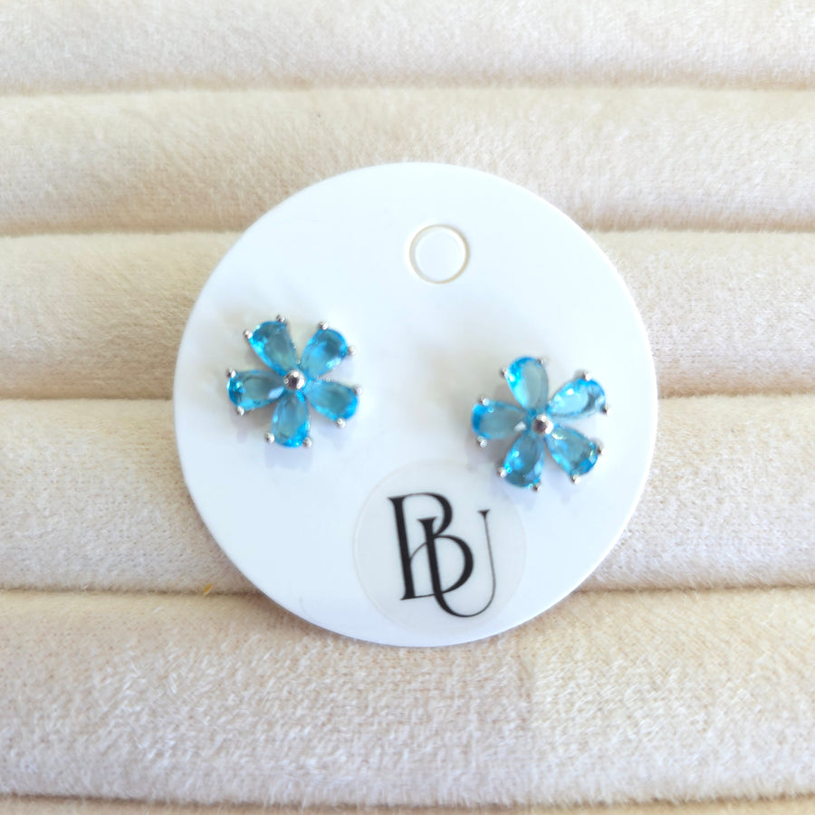 Crystal Flower Earrings