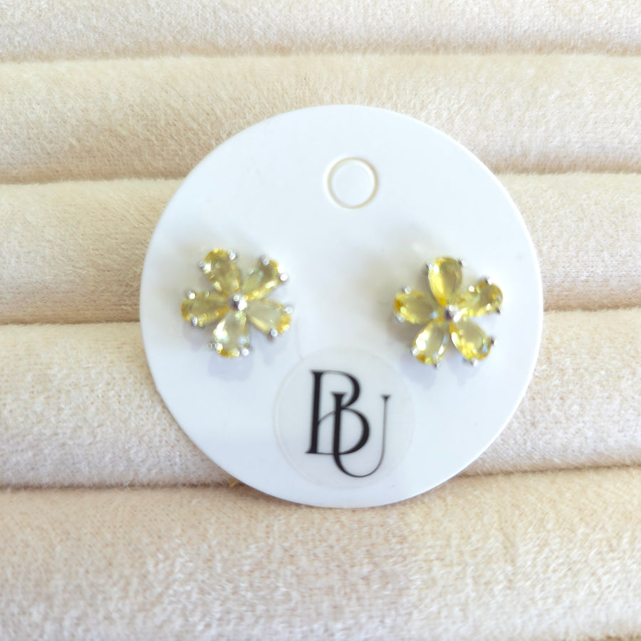 Crystal Flower Earrings