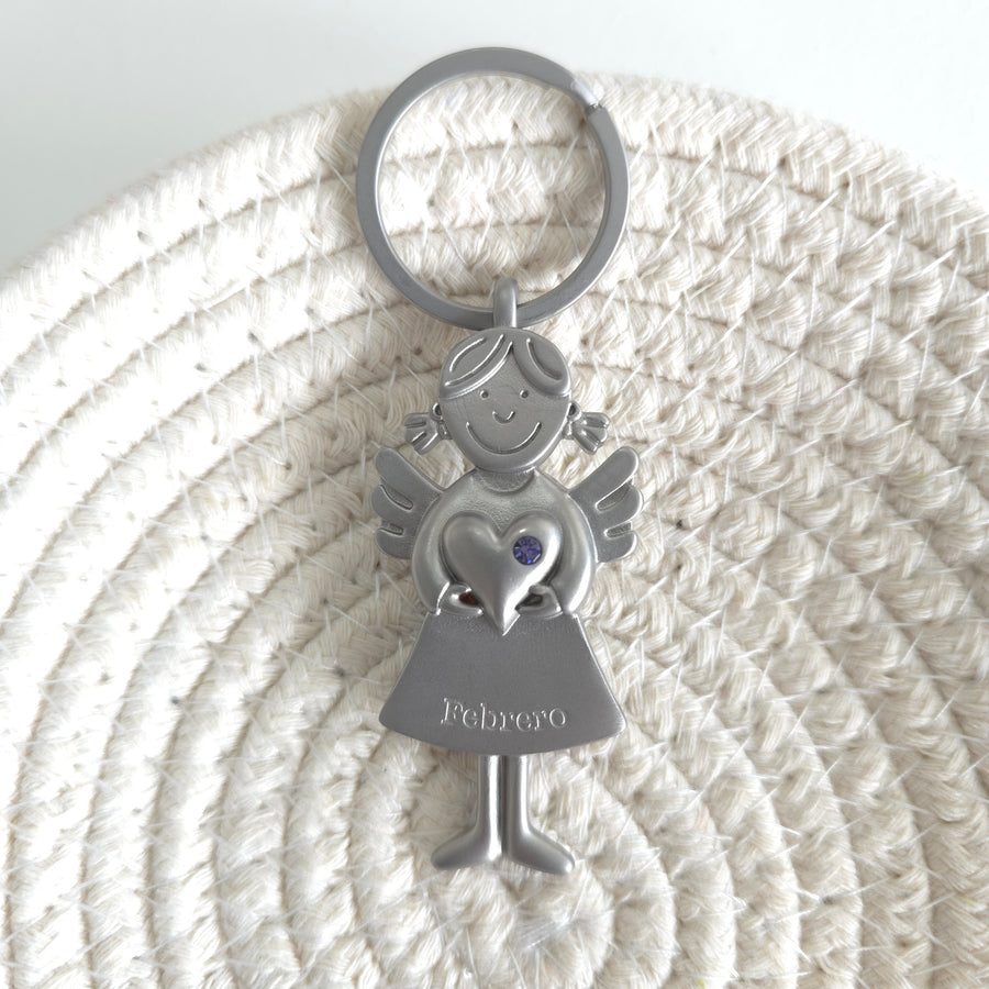 Angel Birth Month Keychain