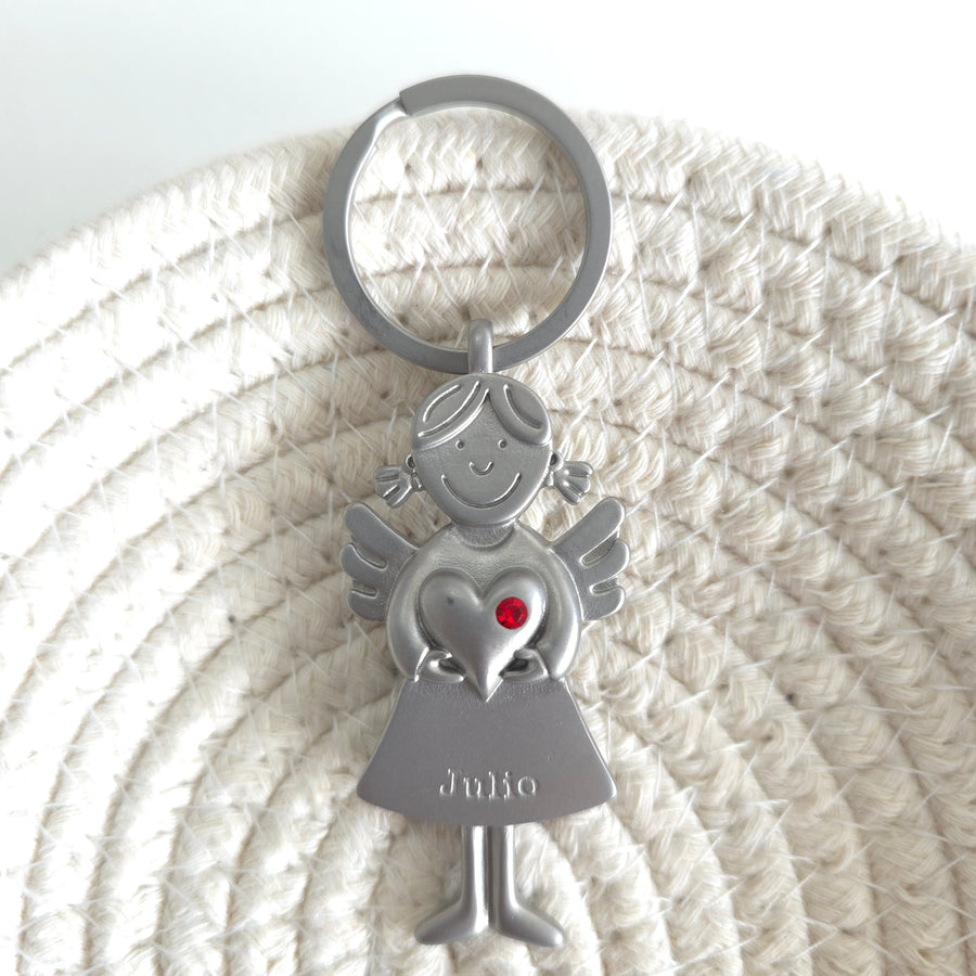 Angel Birth Month Keychain