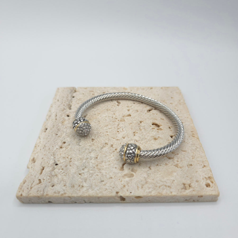 Round Crystals Bangle