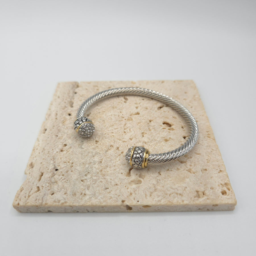 Round Crystals Bangle