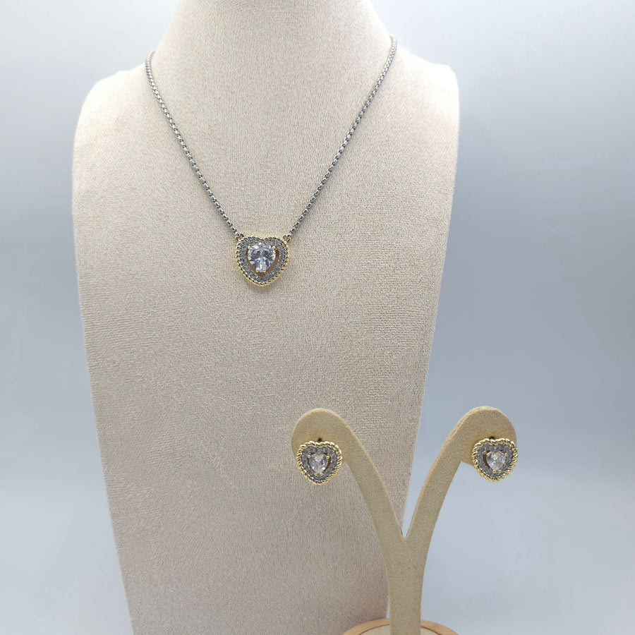 Celine Necklace and Earrings