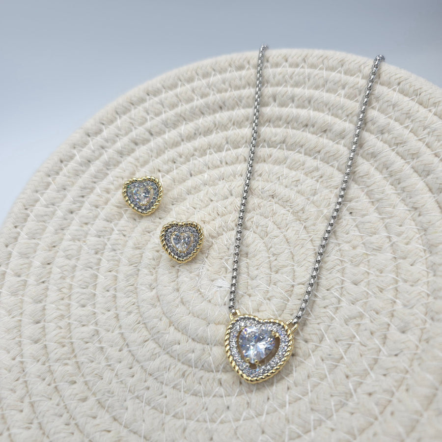 Celine Necklace and Earrings