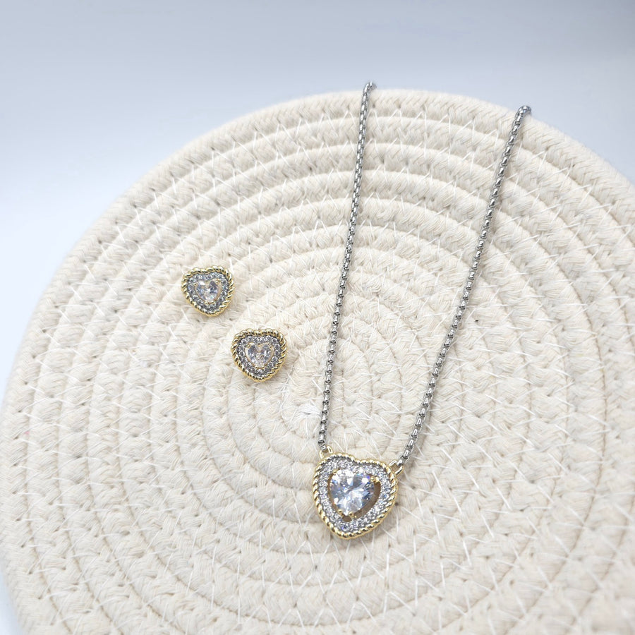 Celine Necklace and Earrings