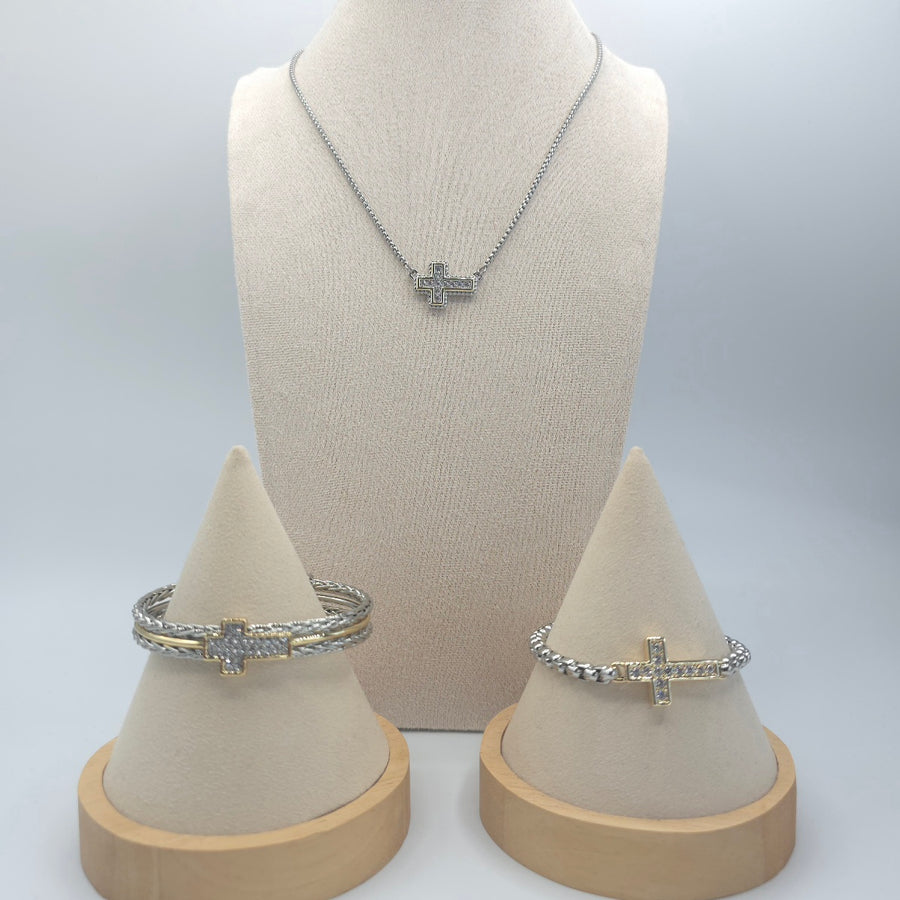 Catania Bangle and Bracelet