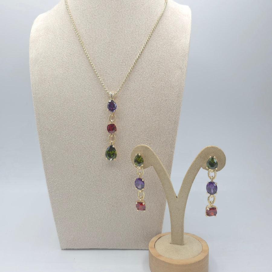 Sao Paulo Necklace & Earrings