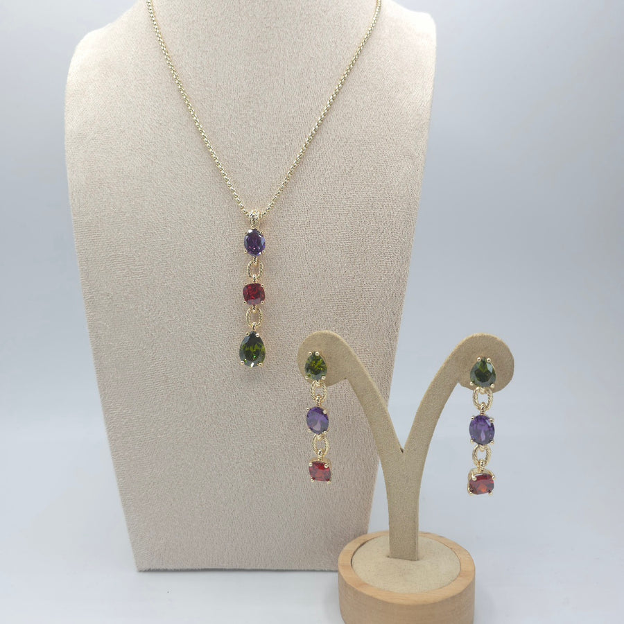 Sao Paulo Necklace & Earrings