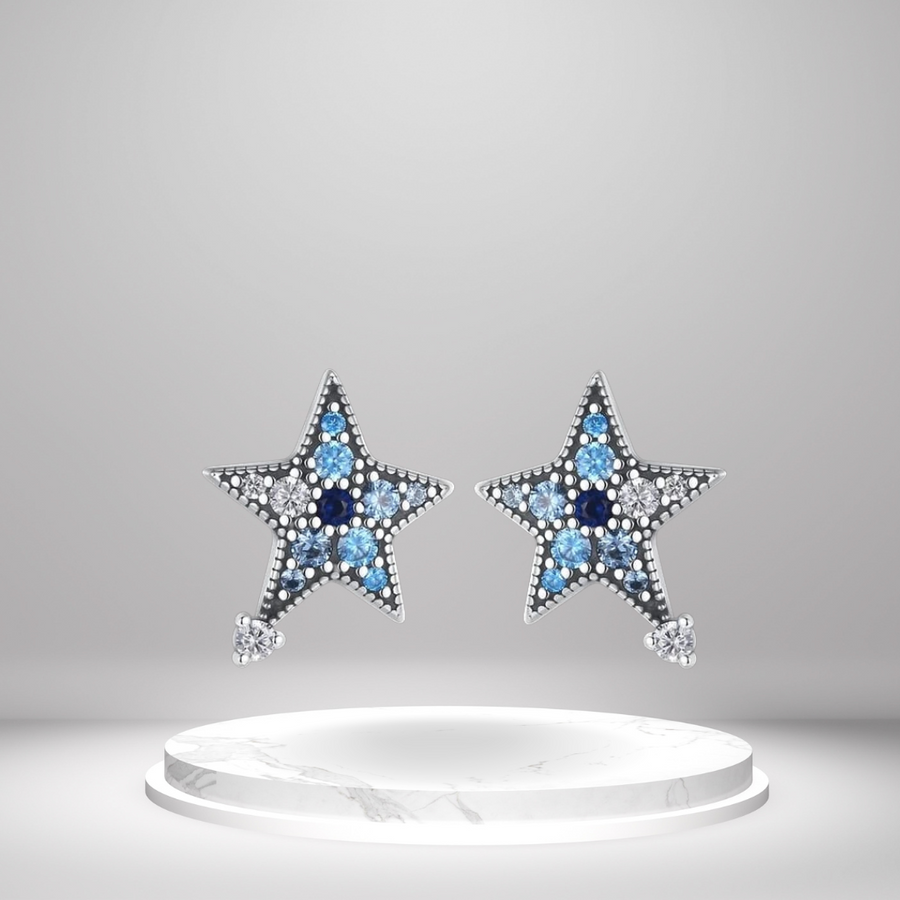 Crystal Star Earrings