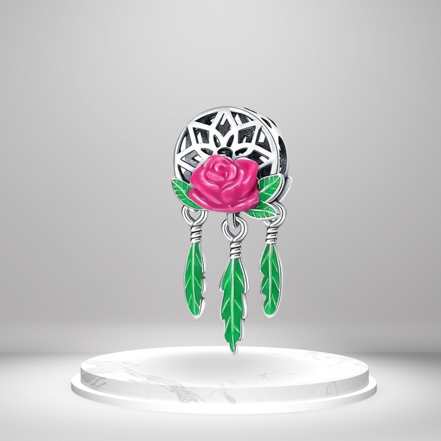 Rose Dream Catcher Charm
