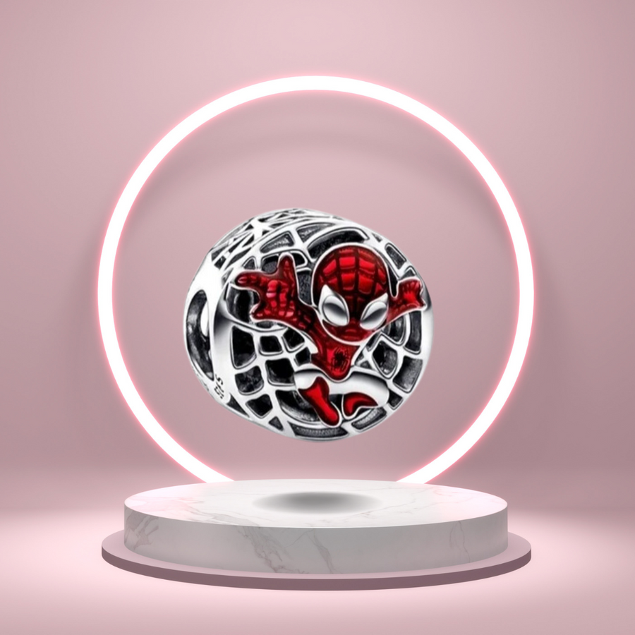 Spiderman Round Charm