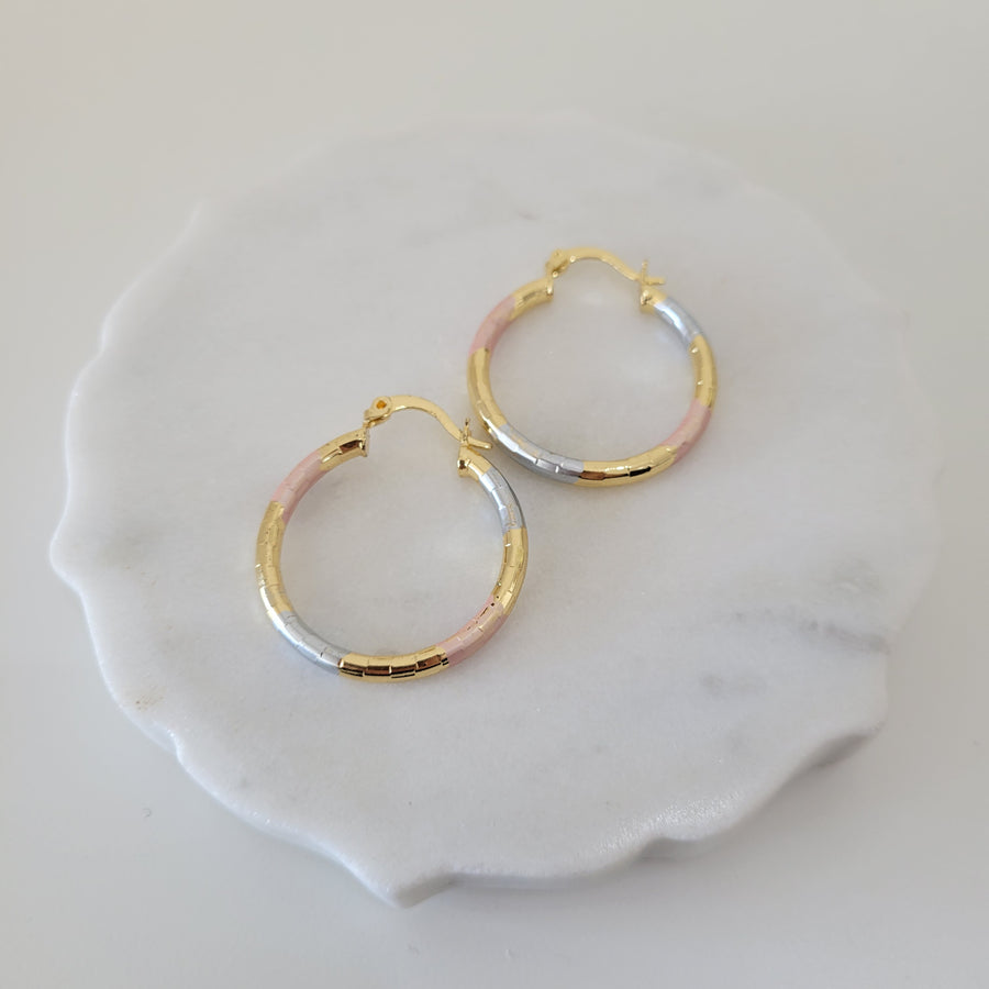 Three Tone Hoops