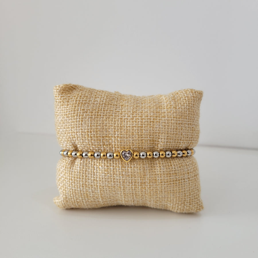 Zirconia Heart Bracelet