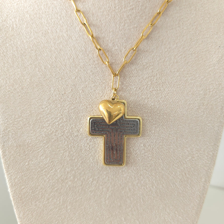 Padre Nuestro Cross Necklace
