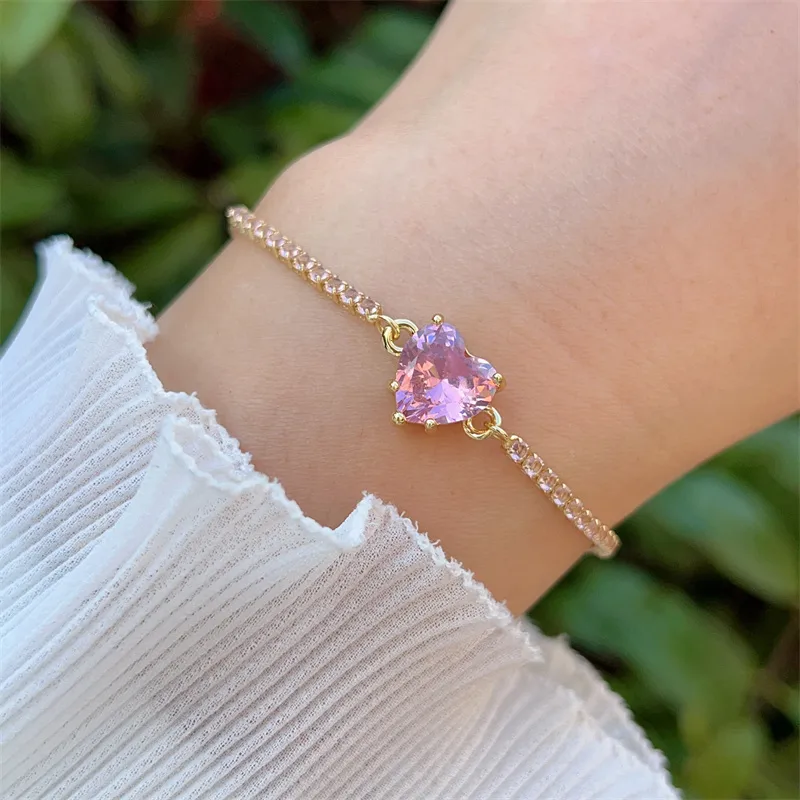 Crystals Heart Bracelet