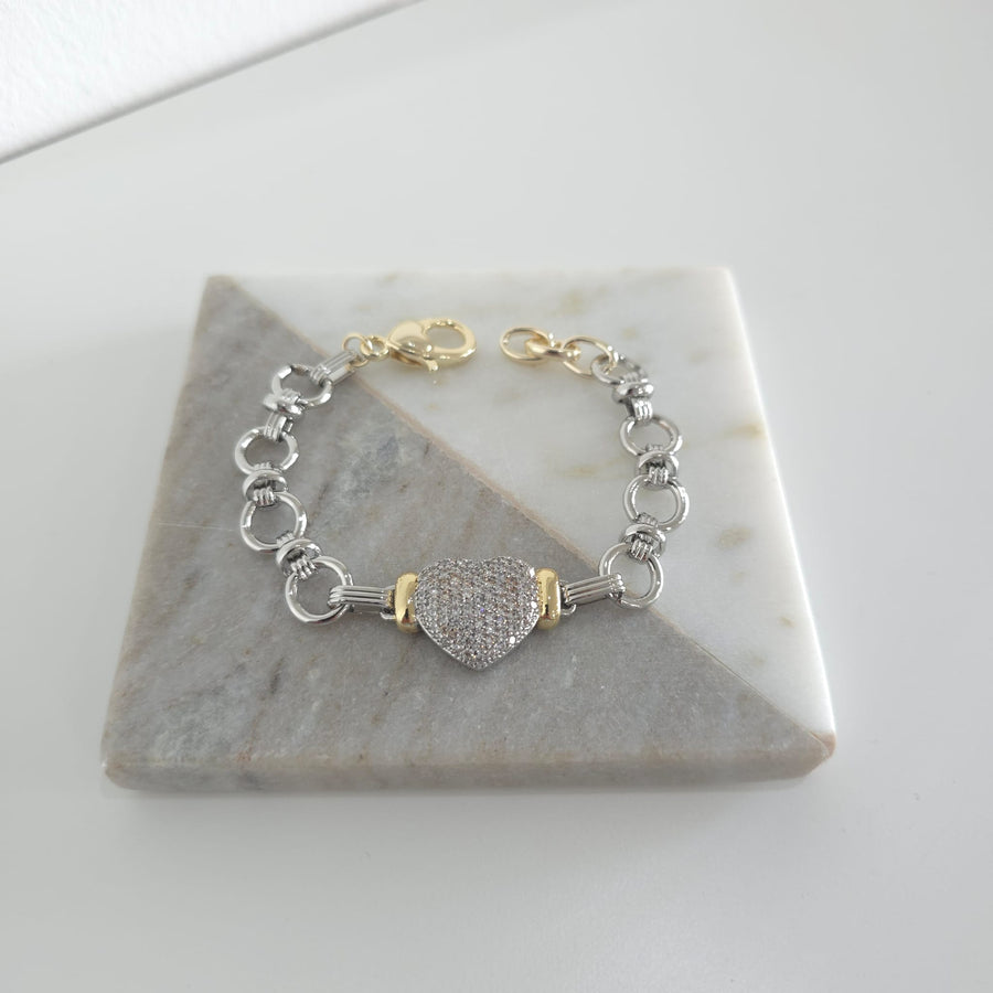 Heart Link Chain Set