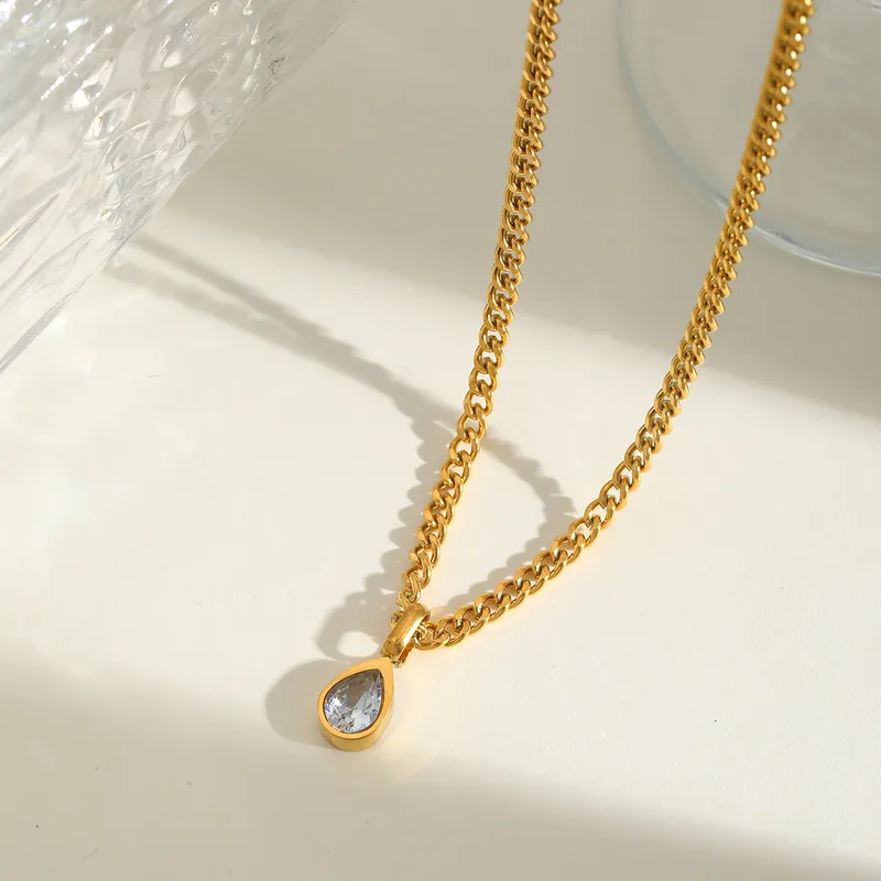 Crystal Drop Necklace