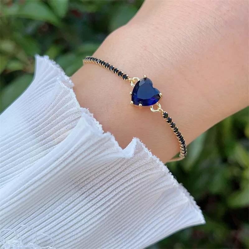 Crystals Heart Bracelet