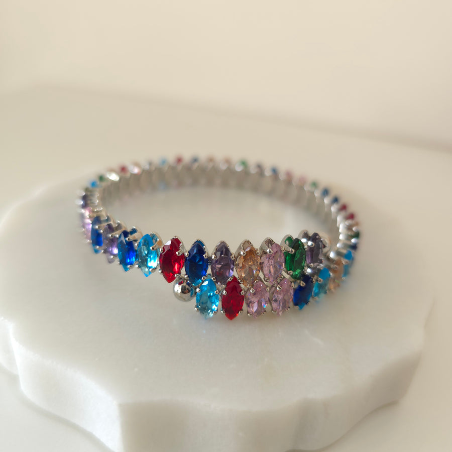 Multicolor Crystals Bracelet