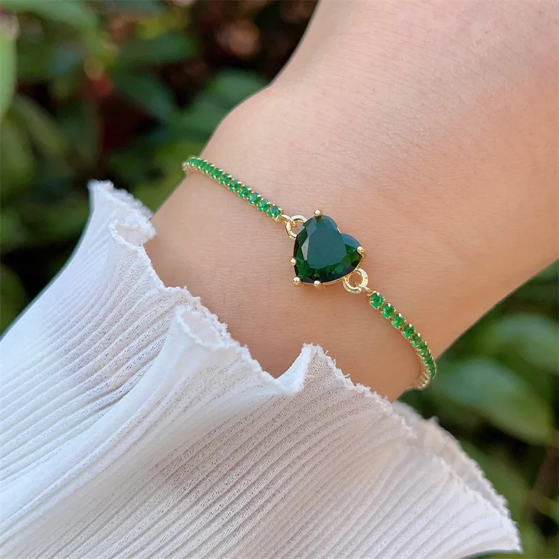 Crystals Heart Bracelet