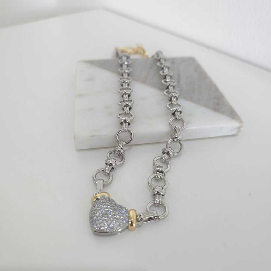 Heart Link Chain Set