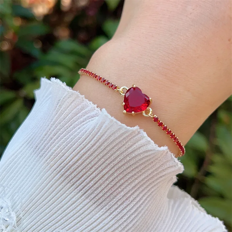 Crystals Heart Bracelet