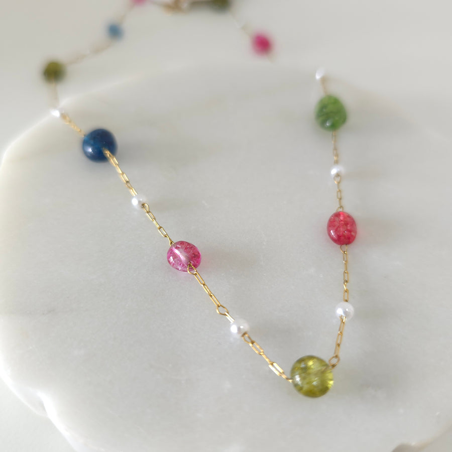 Colors and Pearl Necklace