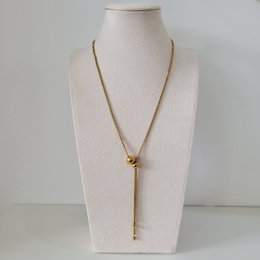 Gold Ball Necklace