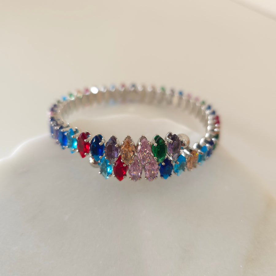 Multicolor Crystals Bracelet
