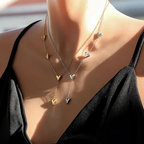 Lariat Heart Necklace