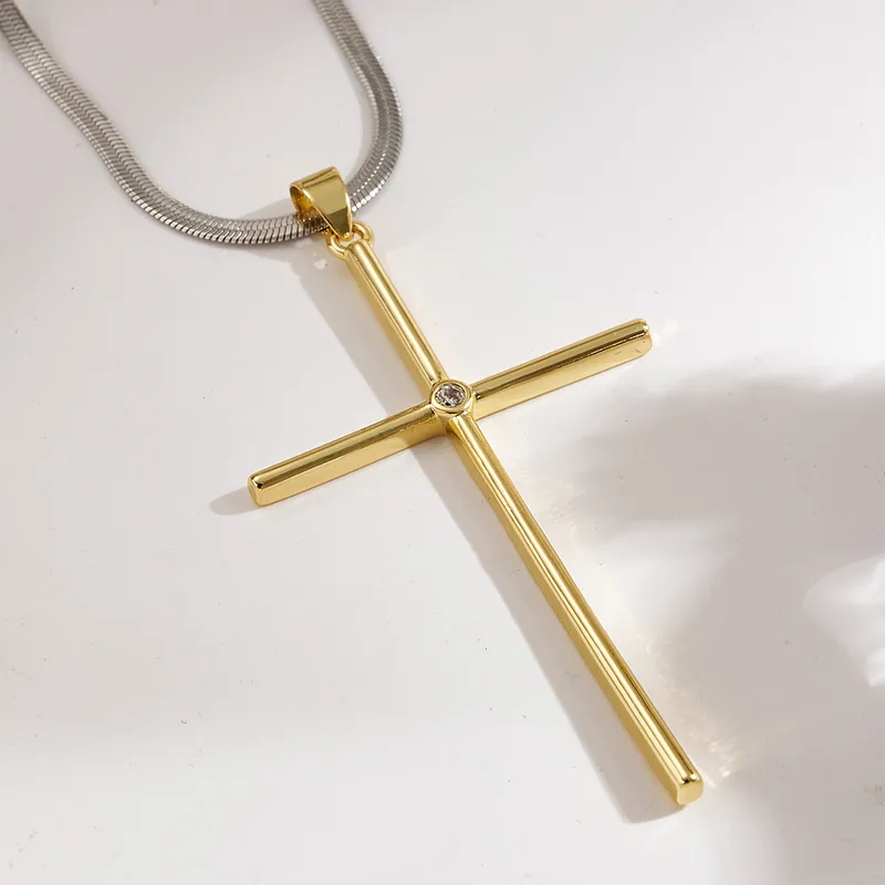 Modern Cross Necklace