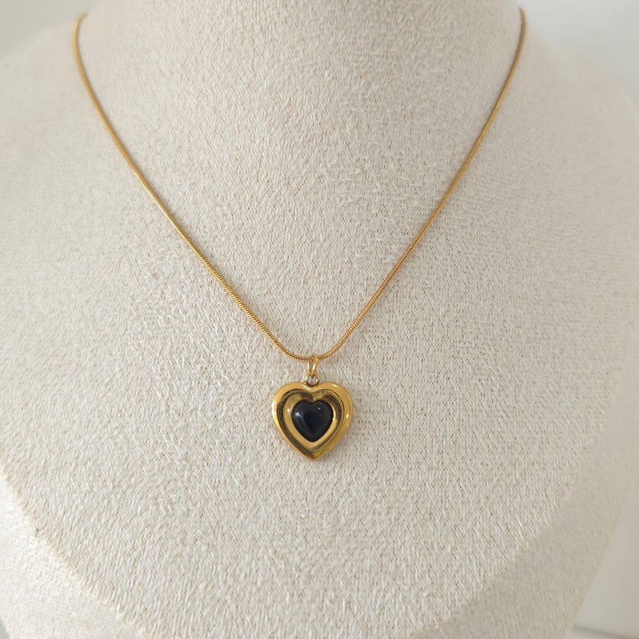 Onix Heart Necklace