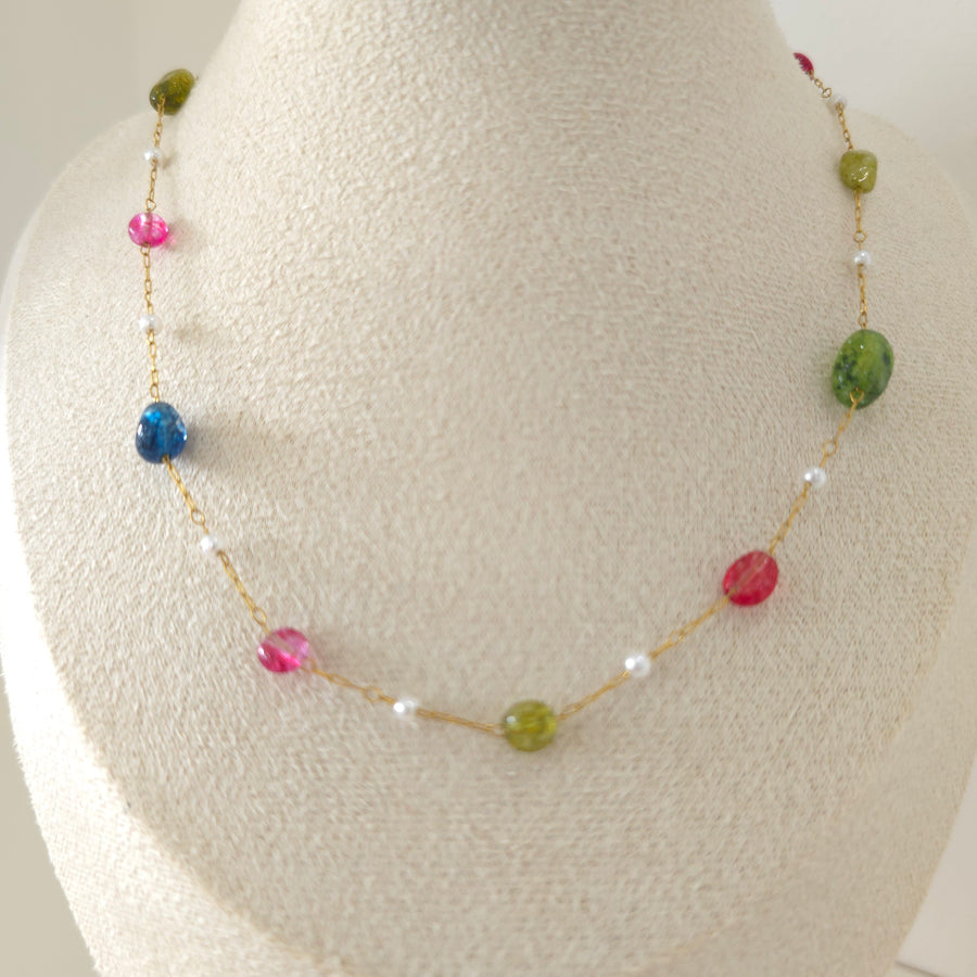Colors and Pearl Necklace