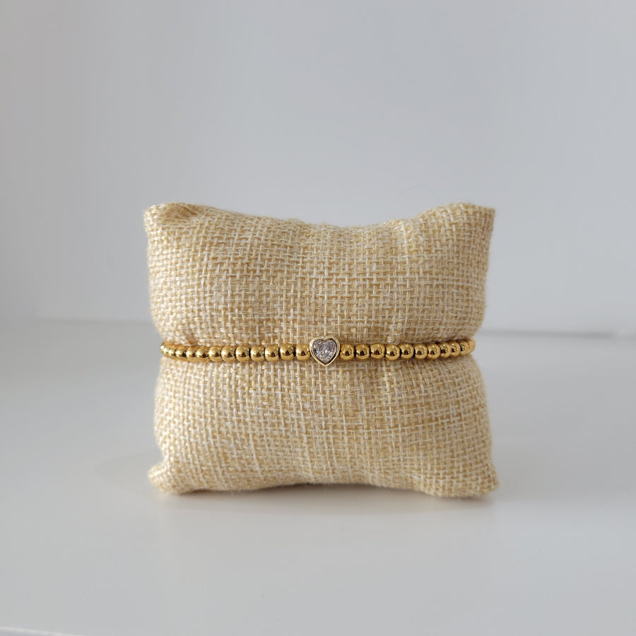 Zirconia Heart Bracelet