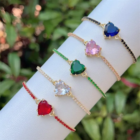 Crystals Heart Bracelet