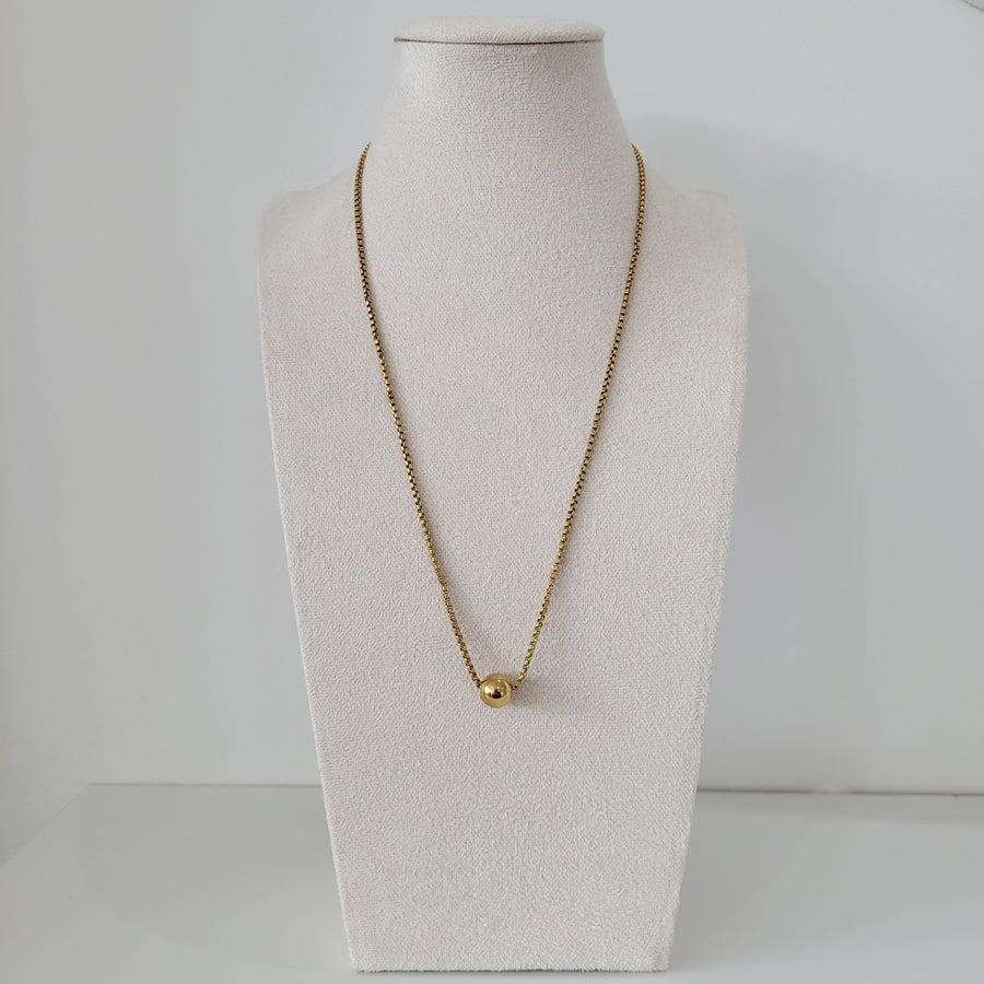 Gold Ball Necklace