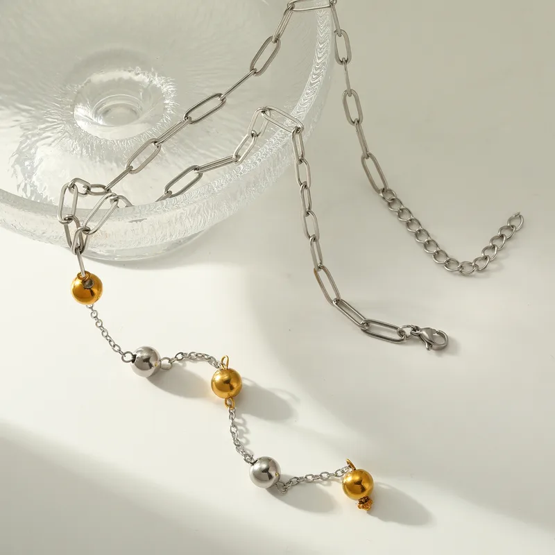 Lariat Balls Necklace