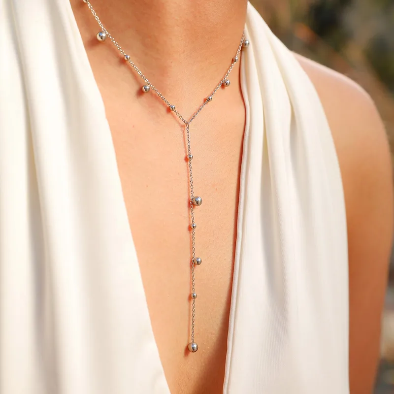 Beads Lariat Necklace