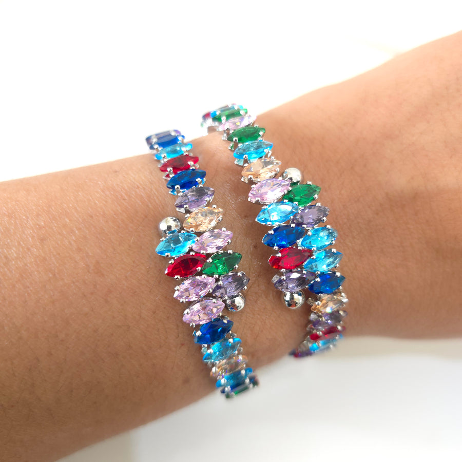 Multicolor Crystals Bracelet