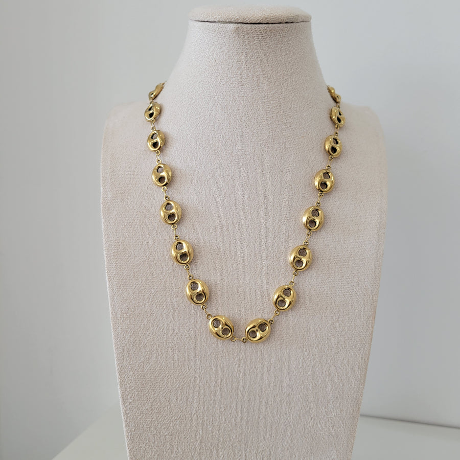 Pig Nose Necklace and Bracelet