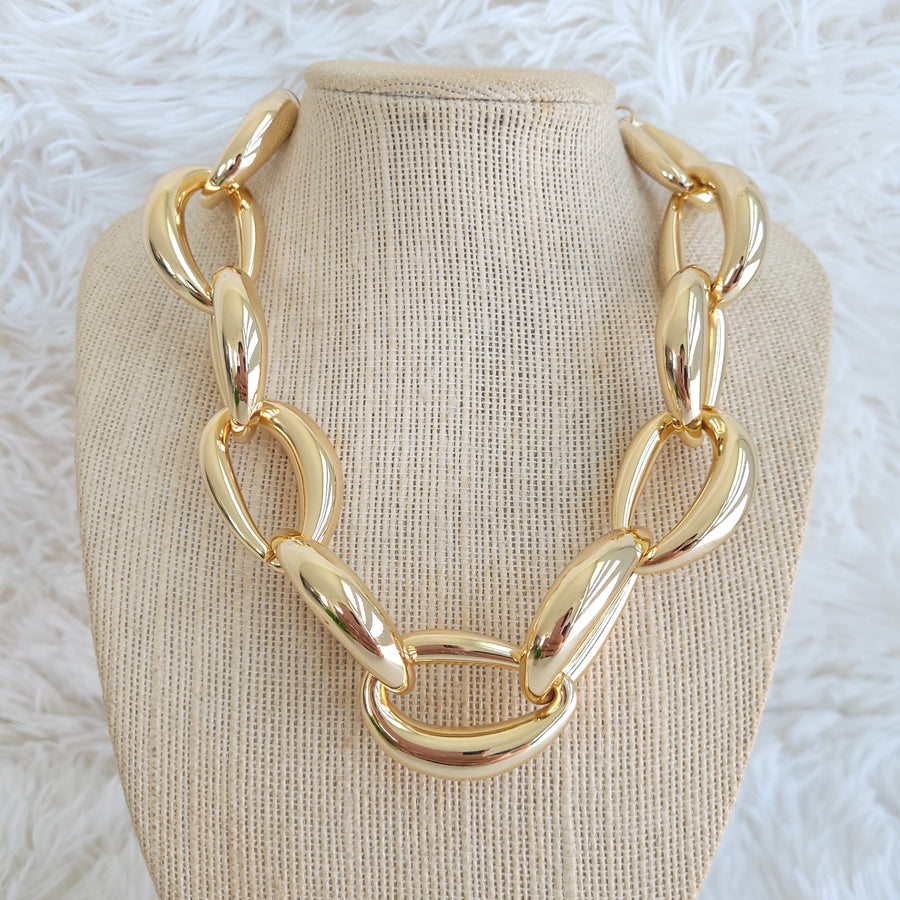 Gold Plated Chunky Necklace