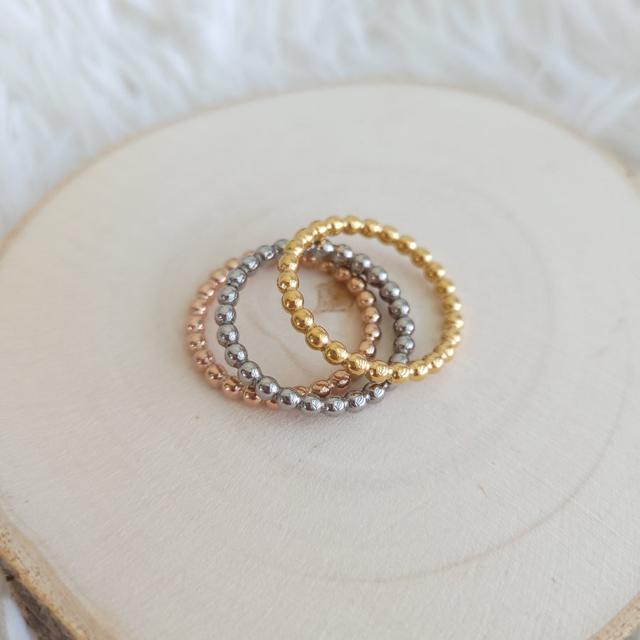 Tricolor Eternity Ring