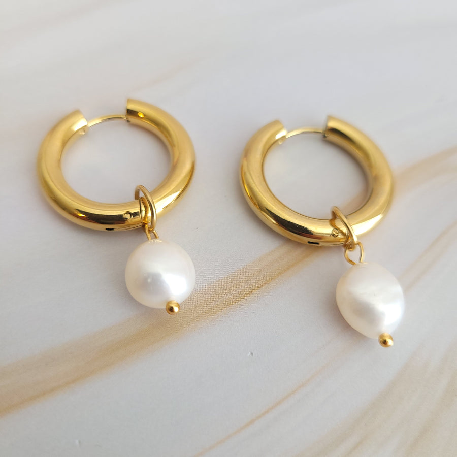 Pearl Hoops