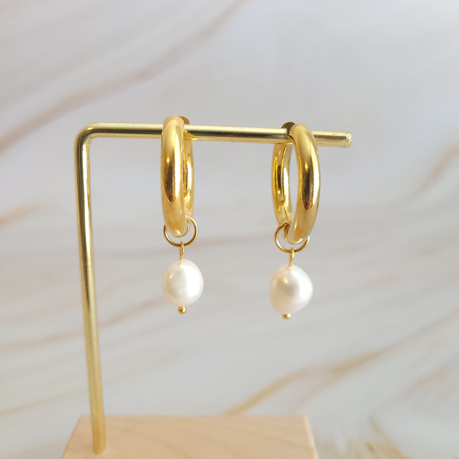 Pearl Hoops