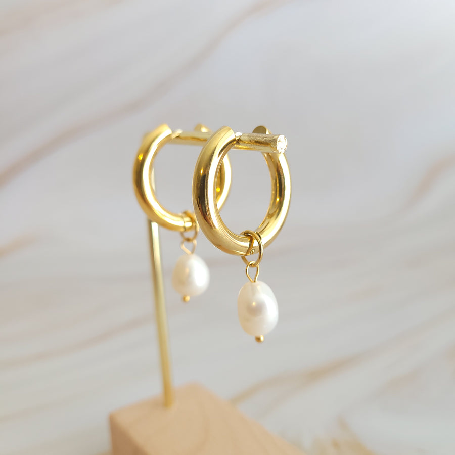 Pearl Hoops