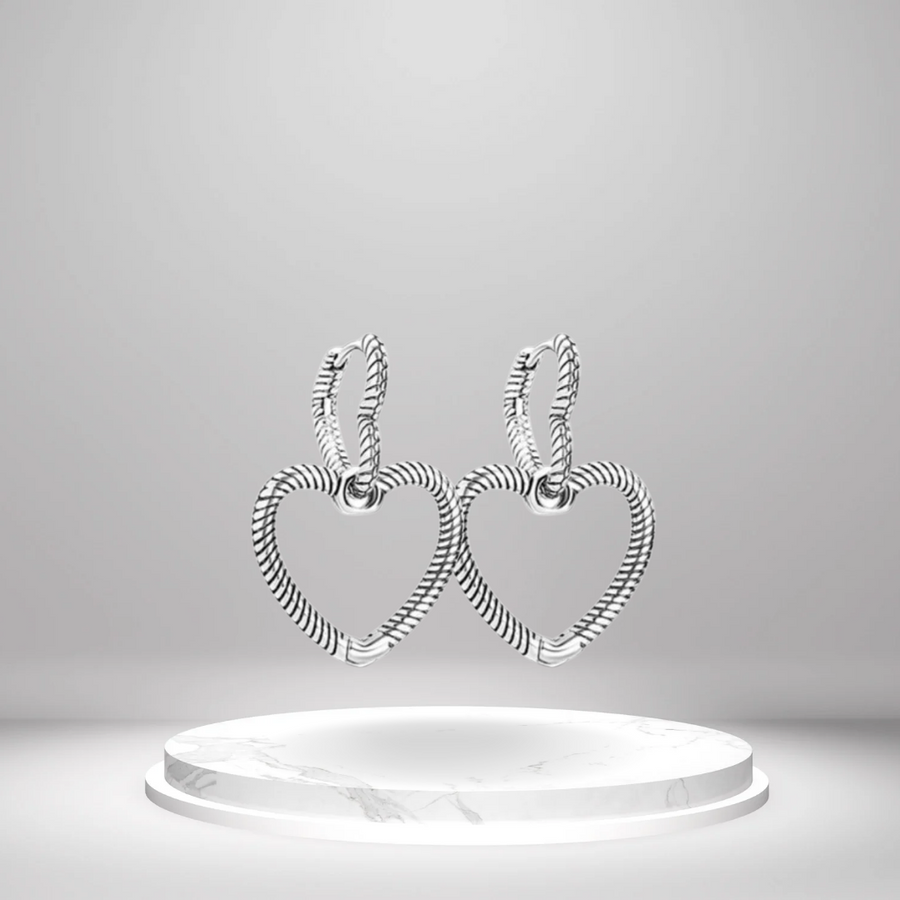 Heart Earrings Charm