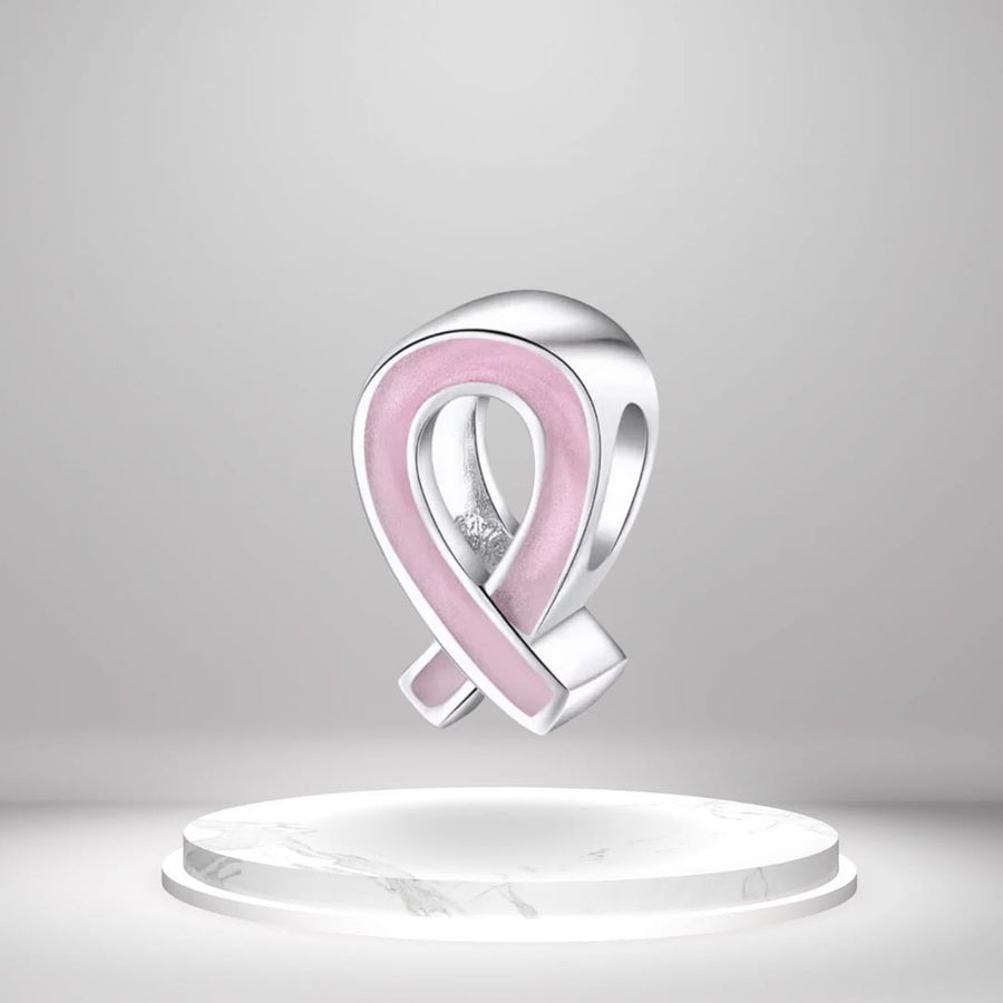 Pink Ribbon Charm