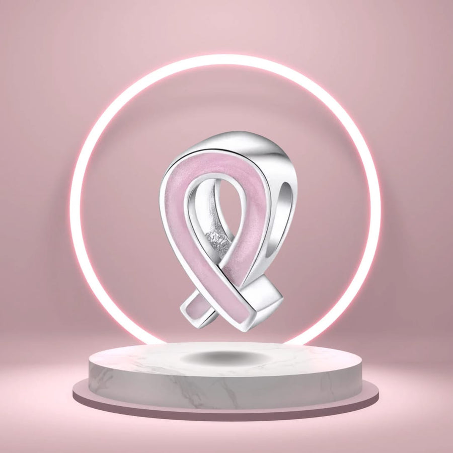 Pink Ribbon Charm